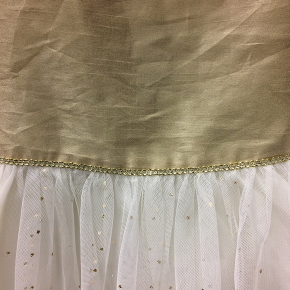 🔅Girls🔅Special Occasion Gold/White Dress - Picture 3 of 7